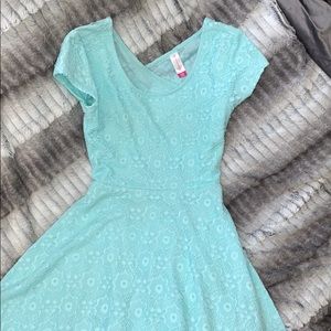 Turquoise spring dress